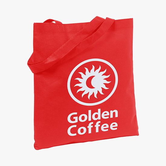 80 GSM Non-Woven Economy Tote Bag - 14 x 13.5 - 24-Hour Production