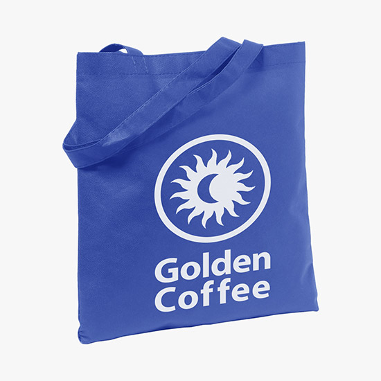 80 GSM Non-Woven Economy Tote Bag - 14 x 13.5 - 24-Hour Production