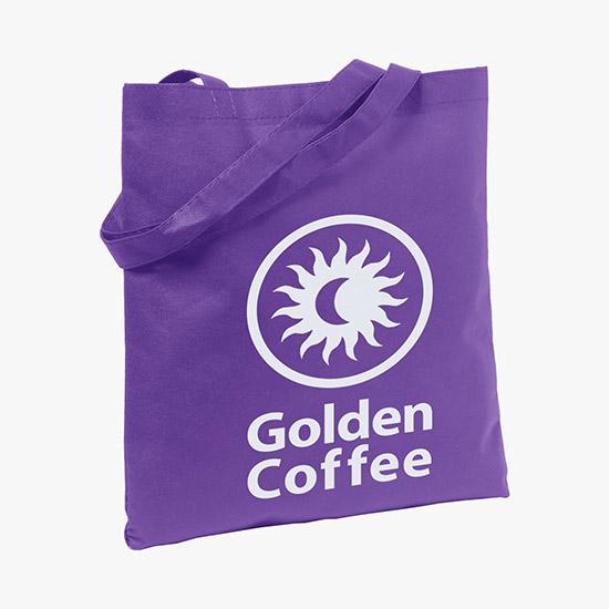 80 GSM Non-Woven Economy Tote Bag - 14 x 13.5 - 24-Hour Production