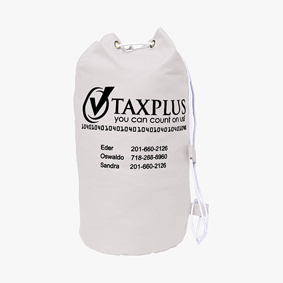 Drawstring Cotton Barrel Bag