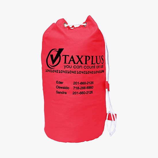 Drawstring Cotton Barrel Bag