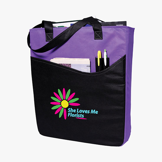 80 GSM Rivers Pocket Convention Tote - Full Color
