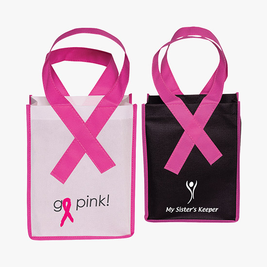 110 GSM Small Awareness Ribbon Shopper