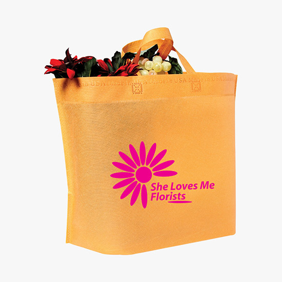 80 GSM USA Made 13.5 x 20 Bottom Gusset Tote