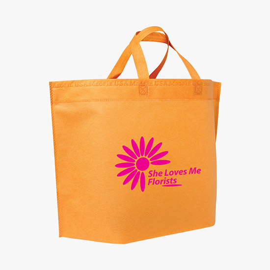 80 GSM USA Made 13.5 x 20 Bottom Gusset Tote
