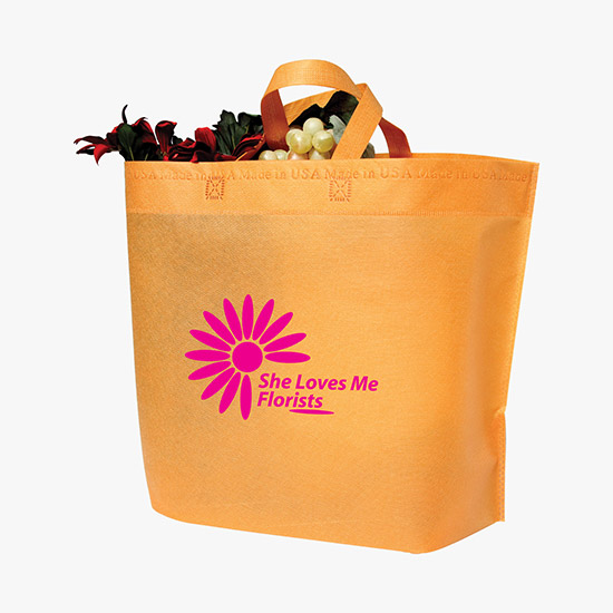80 GSM USA Made 13.5 x 20 Bottom Gusset Tote