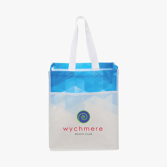 80 GSM Gradient Laminated Non-Woven Tote - Full Color