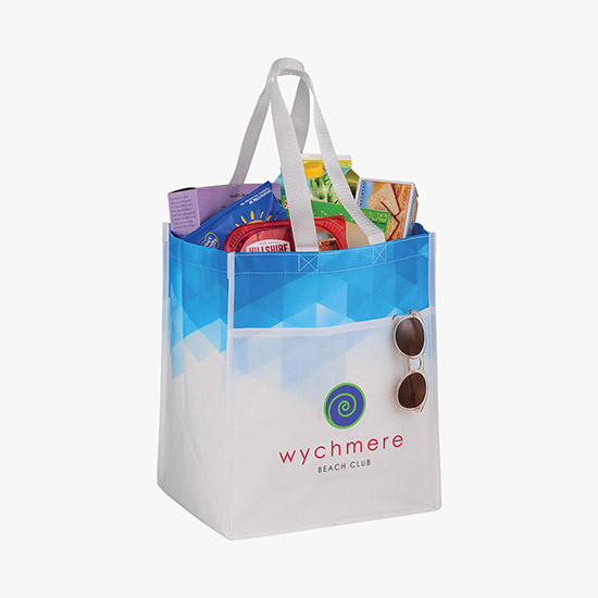 80 GSM Gradient Laminated Non-Woven Tote - Full Color