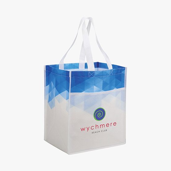 80 GSM Gradient Laminated Non-Woven Tote - Full Color