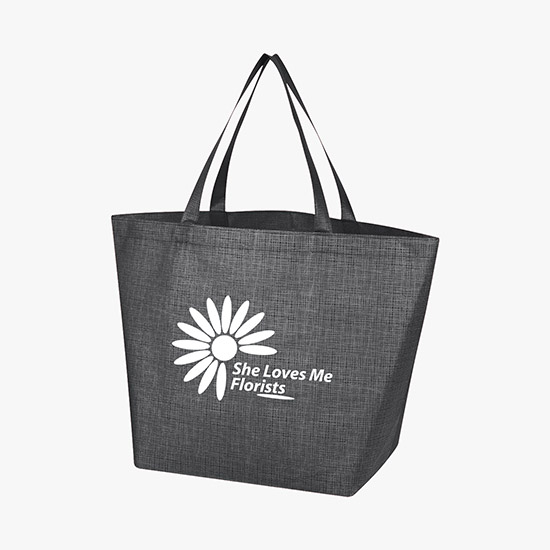 80 GSM Crosshatched Tote Bag