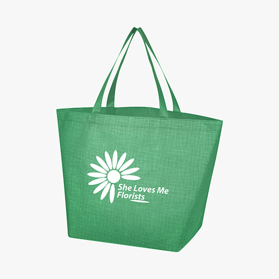 80 GSM Crosshatched Tote Bag