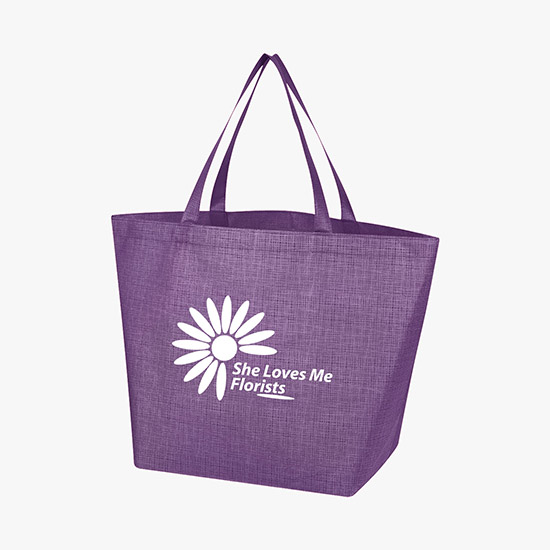 80 GSM Crosshatched Tote Bag