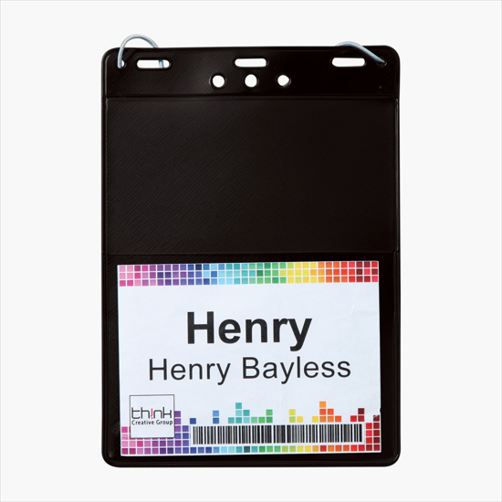 Trade Show Badge Caddy - Blank - Neck Cord Attachment