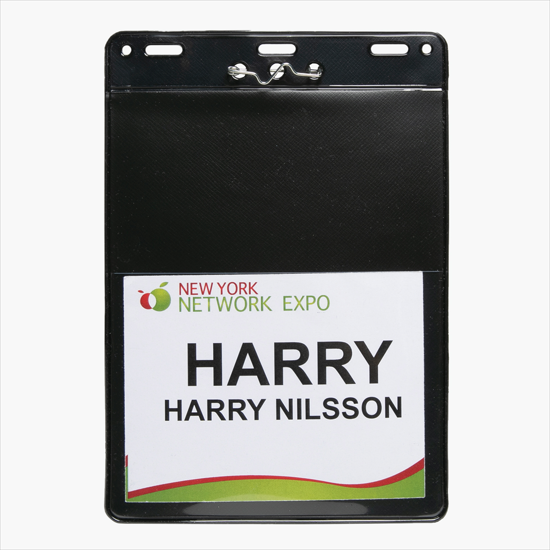 Trade Show Badge Caddy - Blank - Pin Attachment