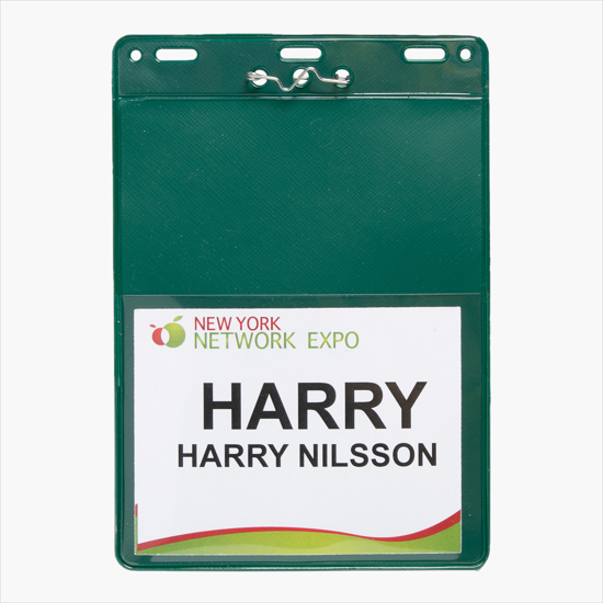 Trade Show Badge Caddy - Blank - Pin Attachment