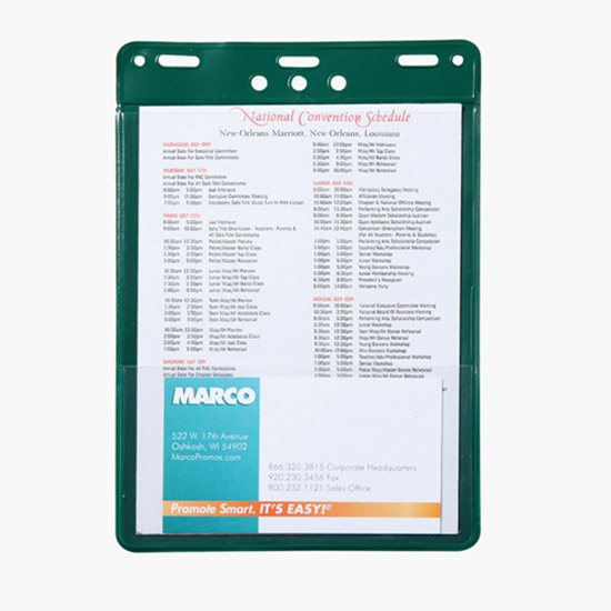 Trade Show Badge Caddy - Blank - Slotted