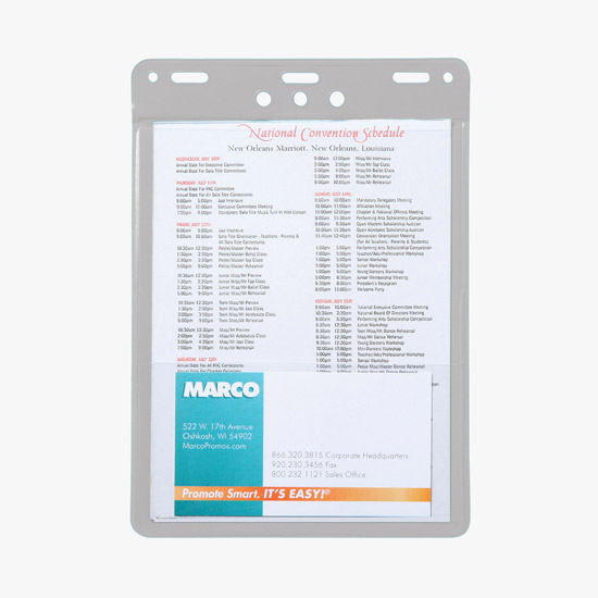 Trade Show Badge Caddy - Blank - Slotted