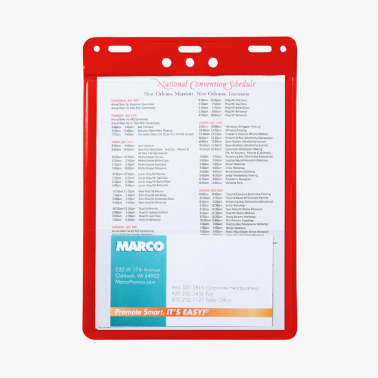 Trade Show Badge Caddy - Blank - Slotted