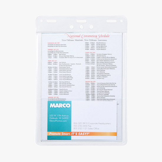 Trade Show Badge Caddy - Blank - Slotted