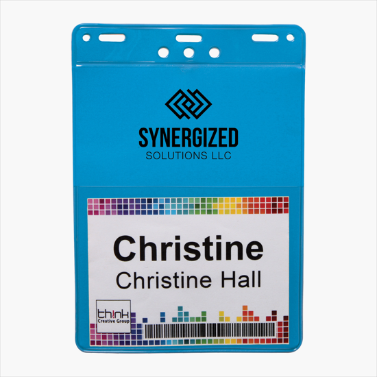 Trade Show Badge Caddy - Printed - Slotted