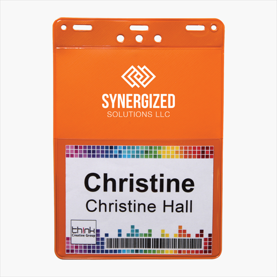 Trade Show Badge Caddy - Printed - Slotted