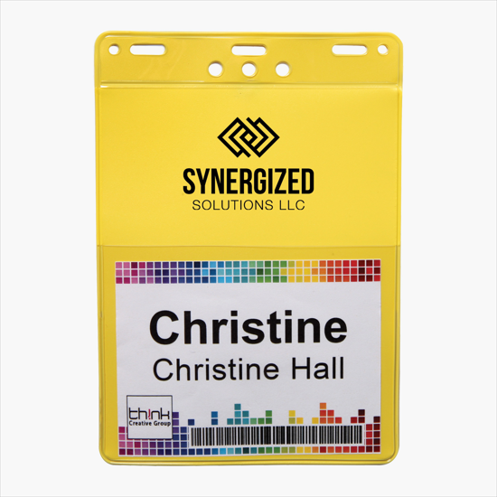 Trade Show Badge Caddy - Printed - Slotted