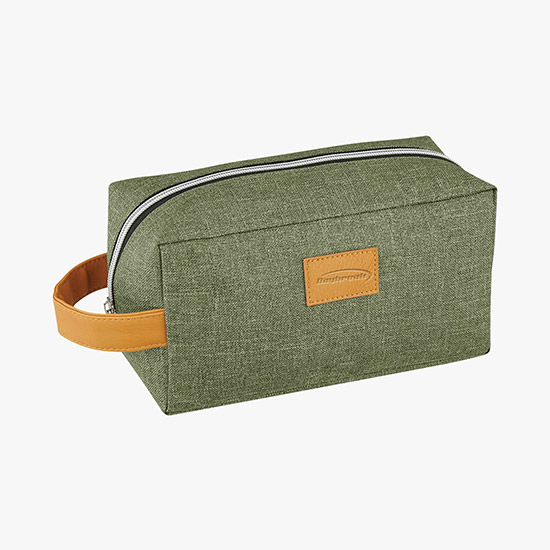 Heathered Recycled Toiletry Travel Bag - Debossed