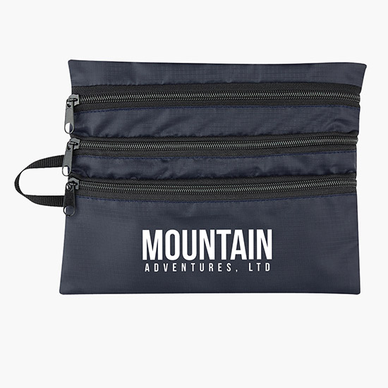 Triple Pocket Accessory Travel Bag - 24-Hour Production