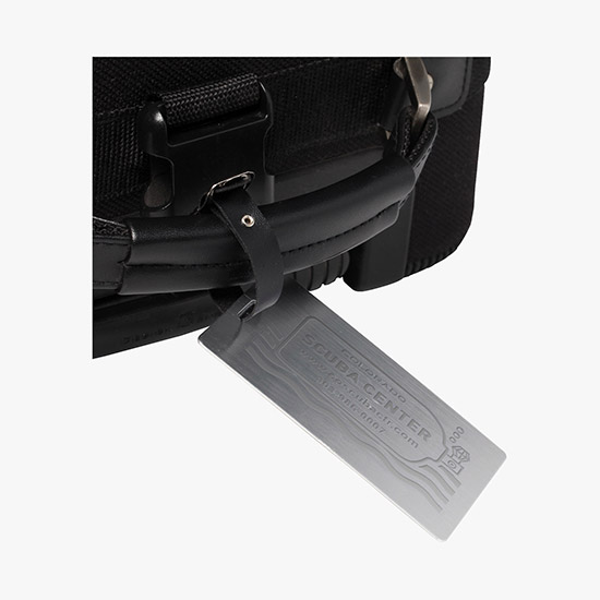 Brushed Aluminum Luggage Tag - Engraved