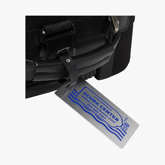 Brushed Aluminum Luggage Tag