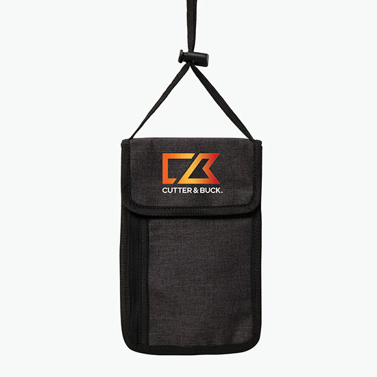 Crosshatch Travel Neck Wallet - Full Color