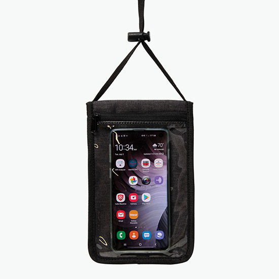 Crosshatch Travel Neck Wallet - Full Color