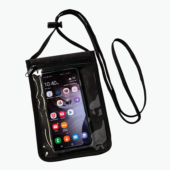 Crosshatch Travel Neck Wallet - Full Color