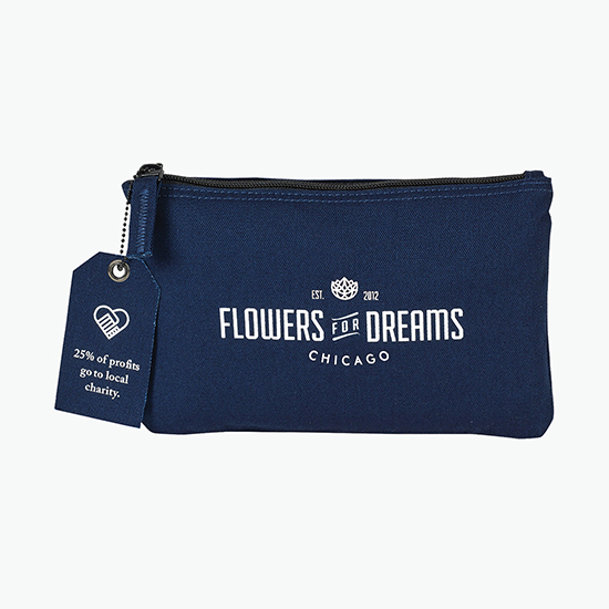 Avery Cotton Zippered Pouch - 24-Hour Production