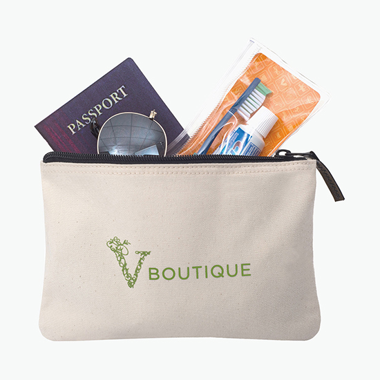 Avery Cotton Zippered Pouch - 24-Hour Production