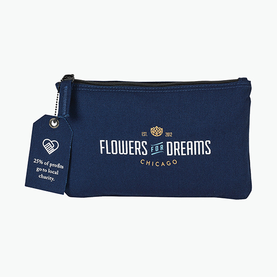 Avery Cotton Zippered Pouch - Full Color