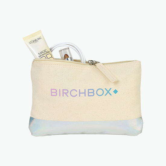 Avery Cotton Zippered Pouch - Full Color