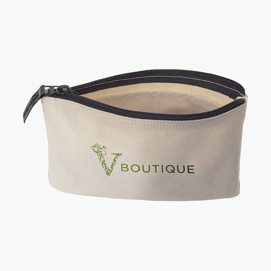 Avery Cotton Zippered Pouch - Full Color