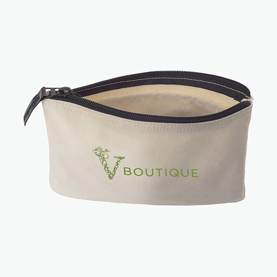Avery Cotton Zippered Pouch