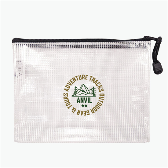 Quart Size PolyWeave Travel Safe Bag - Multi-Color Imprint
