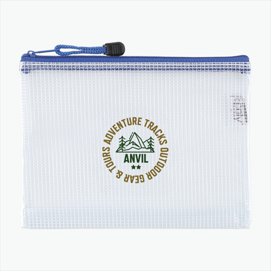 Quart Size PolyWeave Travel Safe Bag - Multi-Color Imprint