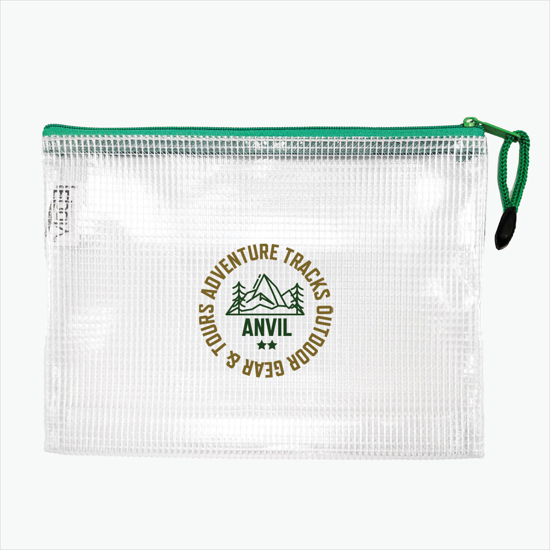 Quart Size PolyWeave Travel Safe Bag - Multi-Color Imprint