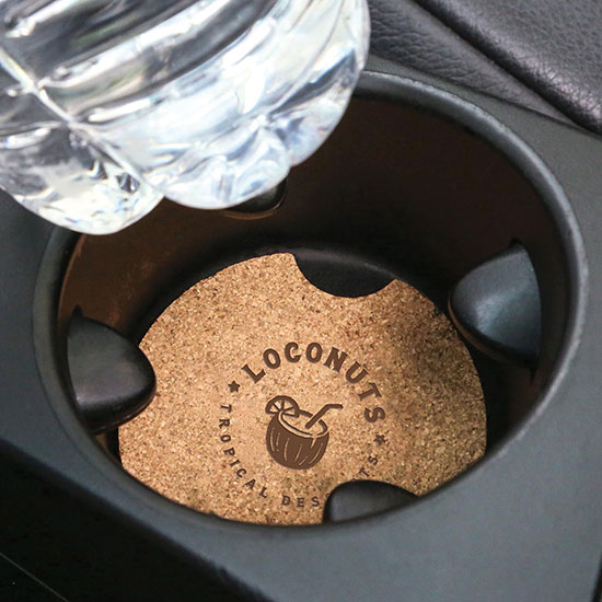 Cork Auto Coaster