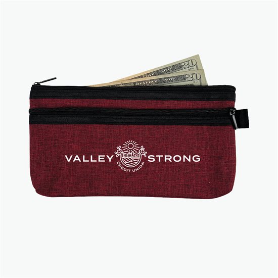 Crosshatched Accessory Pouch