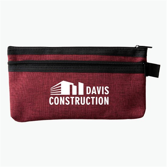 Crosshatched Accessory Pouch