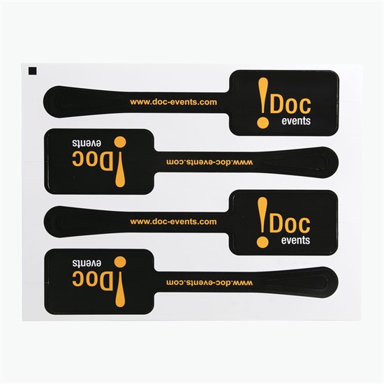 Full Color Luggage Tracker Tags - Sheet of 4 Tags