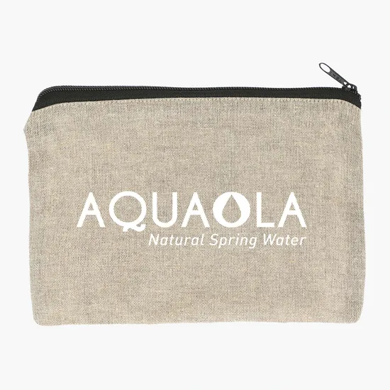 Recycled Cotton Twill Travel Pouch - 24-Hour Production