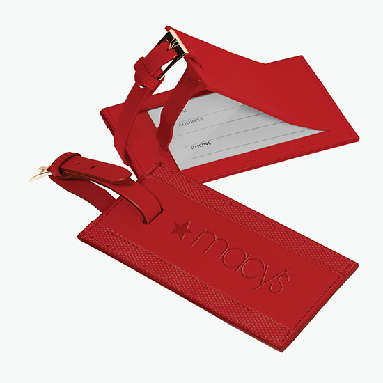 Majestic Bonded Leather Luggage Tag