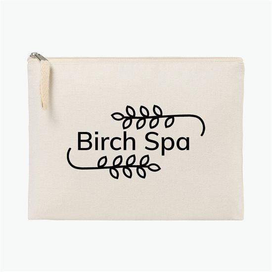 AWARE Recycled Cotton Zippered Pouch - 24-Hour Production