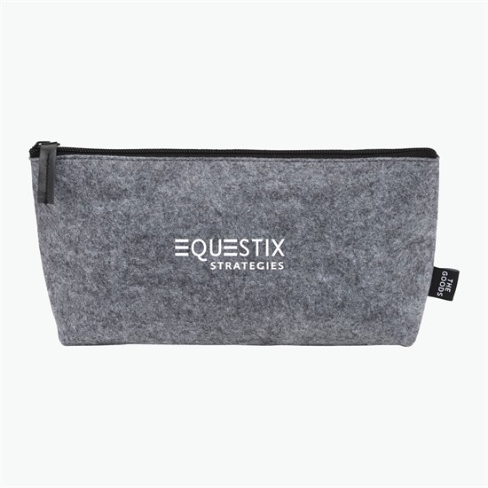 The Goods Recycled Felt Zippered Pouch - 24-Hour Production